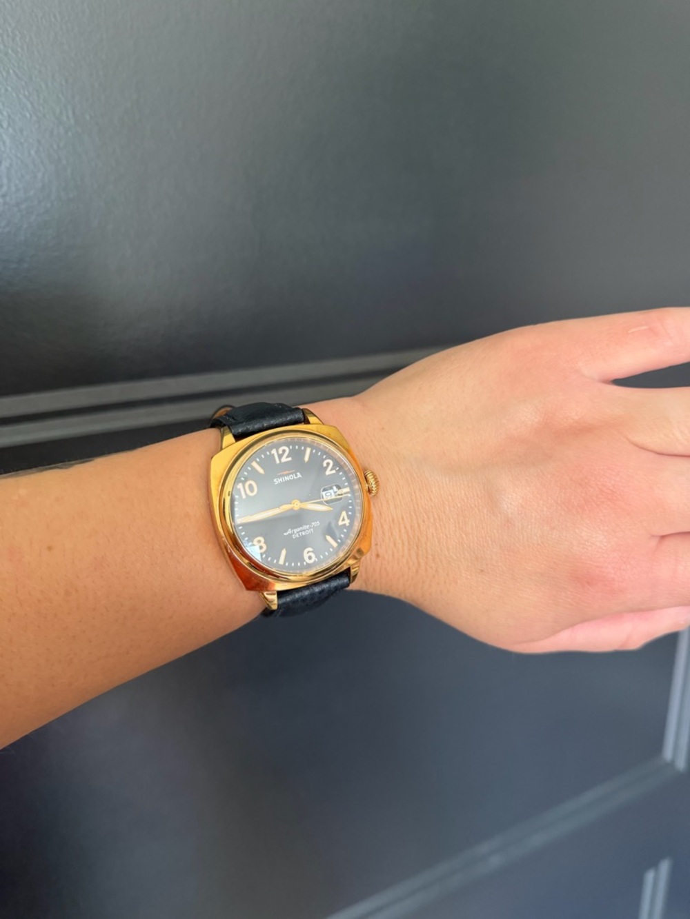Shinola Gold Case Brakeman